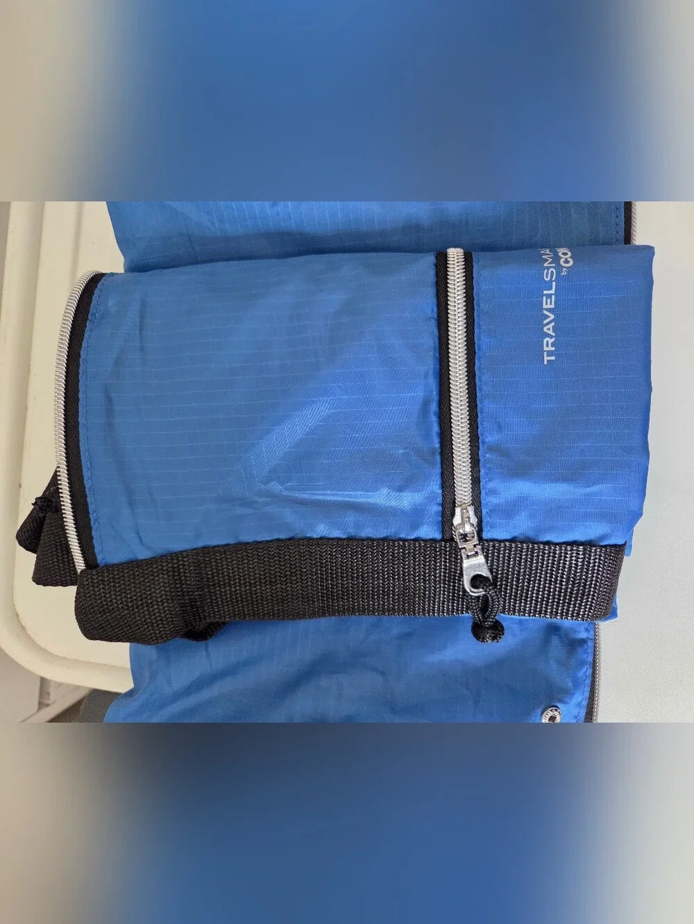 Conair Carrying Case Packable Polyester Duffel Bag Travel Essentials Blue NEW